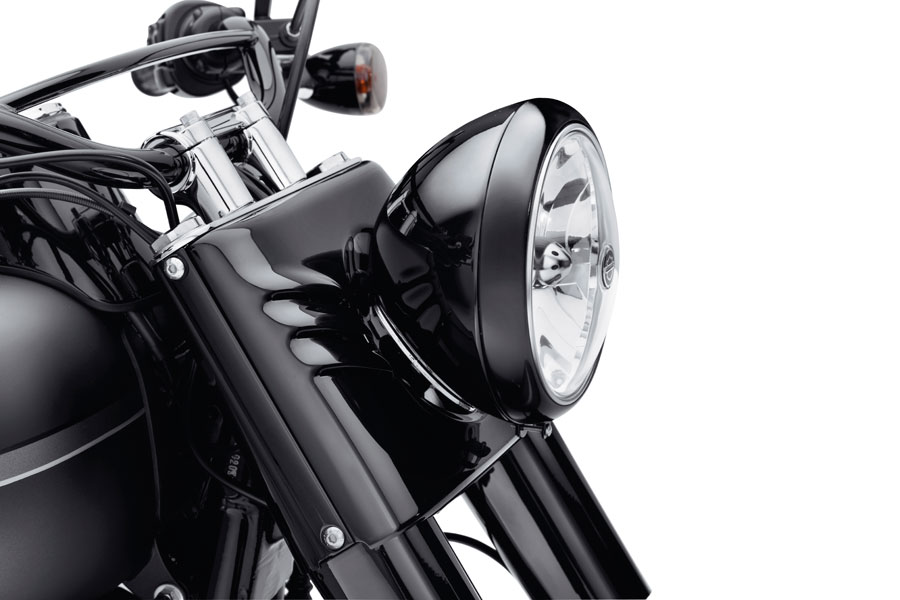 Harley black store headlight trim ring